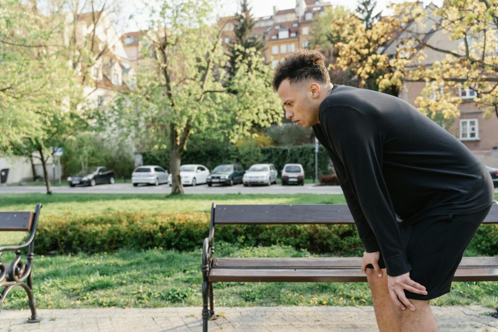 Active adult in Birmingham managing a sports injury